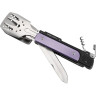Компактный набор для барбекю ROXON S601 (6 в 1) фиолетовый S601Purple